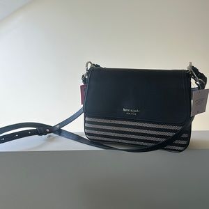 Brand new, never used Kate Spade Hudson Striped Medium Convertible Shoulder Bag.